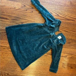 Hanna Andersson Green Velvet Dress